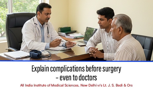 Explain complications before surgery – even to doctors
